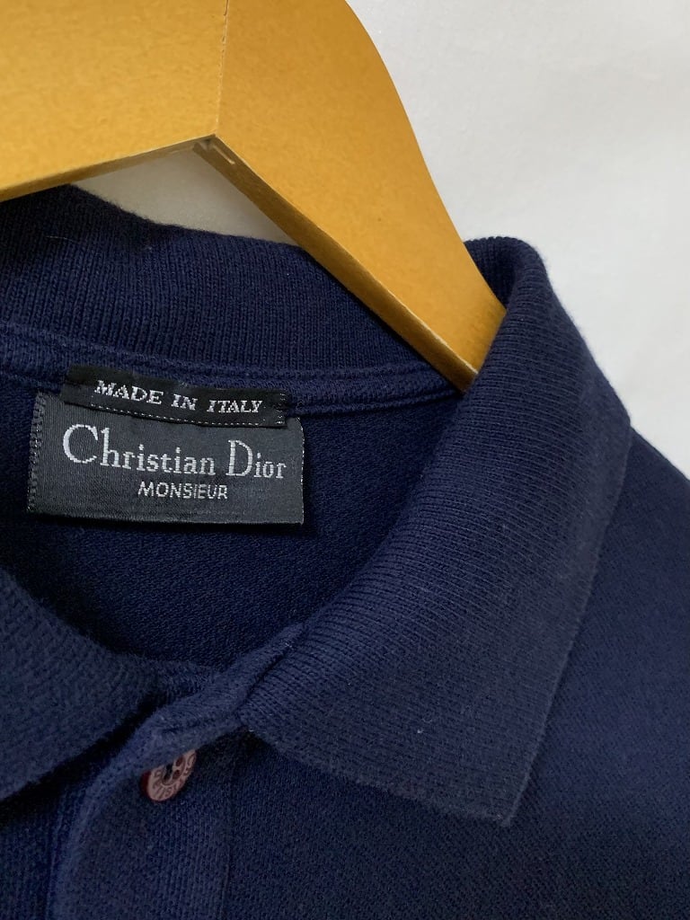 1980~90's Embroidery Design Short Sleeve Polo Shirt "Christian Dior"