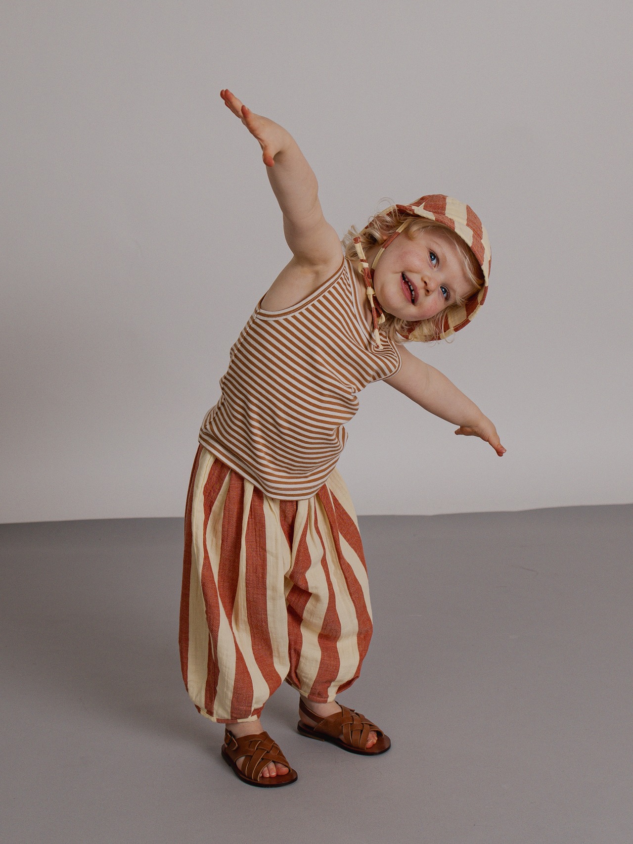 【即納】ORGANIC ZOO / Tomato Stripes Resort Pants