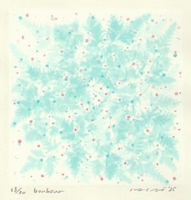 笠井正博　シルクスクリーン(シート）KASAI Masahiro"bonheur"/silkscreen,sheet
