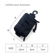 #MILITARY / モデル名:ミリタリー ゴルフボールポーチmini(ブラック)