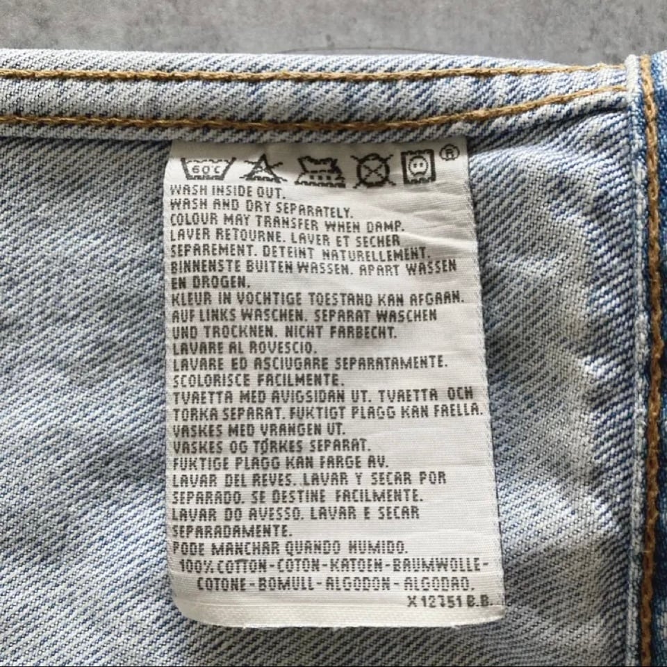90s】Euro Levis 70503 ユーロリーバイス 96年製 チュニジア製 表記M