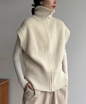 Wジッパー◆タートルベスト【t-11188】