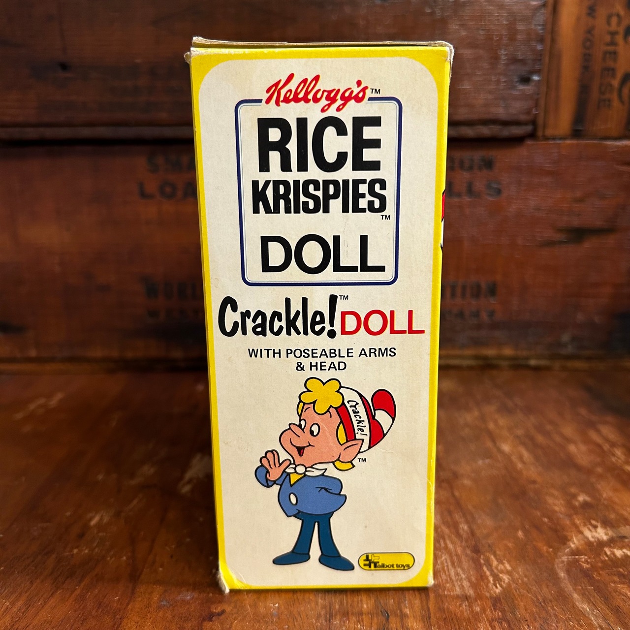 1984 ケロッグ ライスクリスピー クラックル ソフビドール 箱付き Kellogg's RICE KRISPIES Crackle Doll  D-629