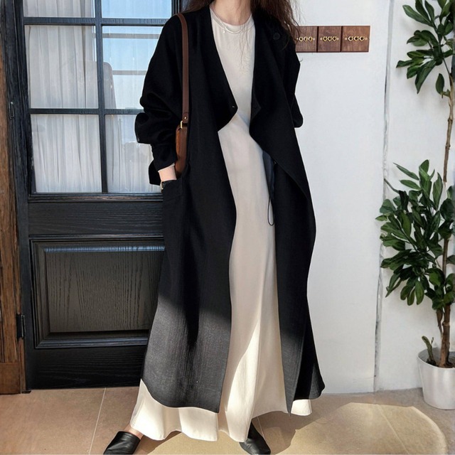 ウエストギャザー ライトコート　 N00316