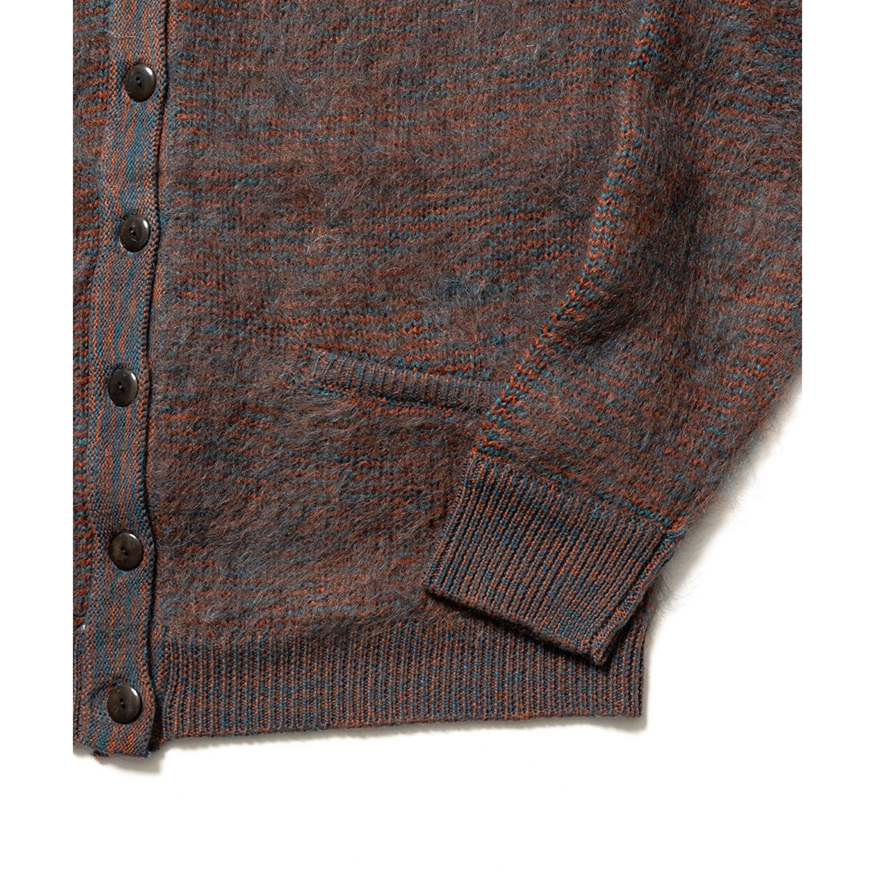 FILL THE BILL】MOHAIR CARDIGAN (ORANGE x GREEN) | HEIGHTS Online Store