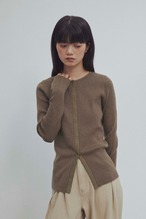 DU250708 Button Lib Knit Tops