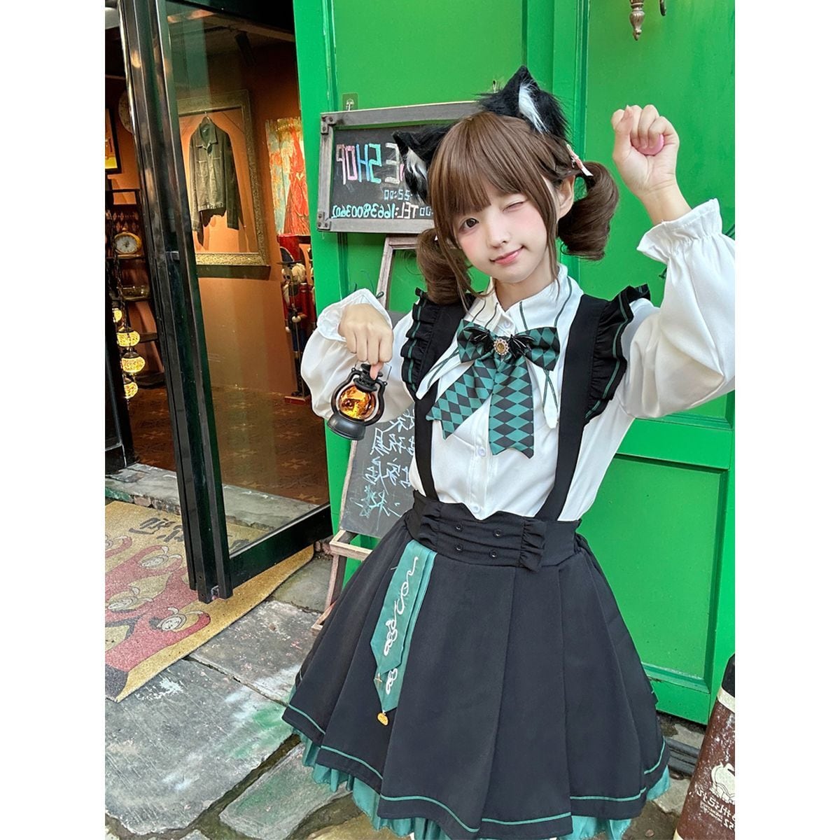 魔法学園制服ケープ付きセットセットアップ | Maiden's Rêve