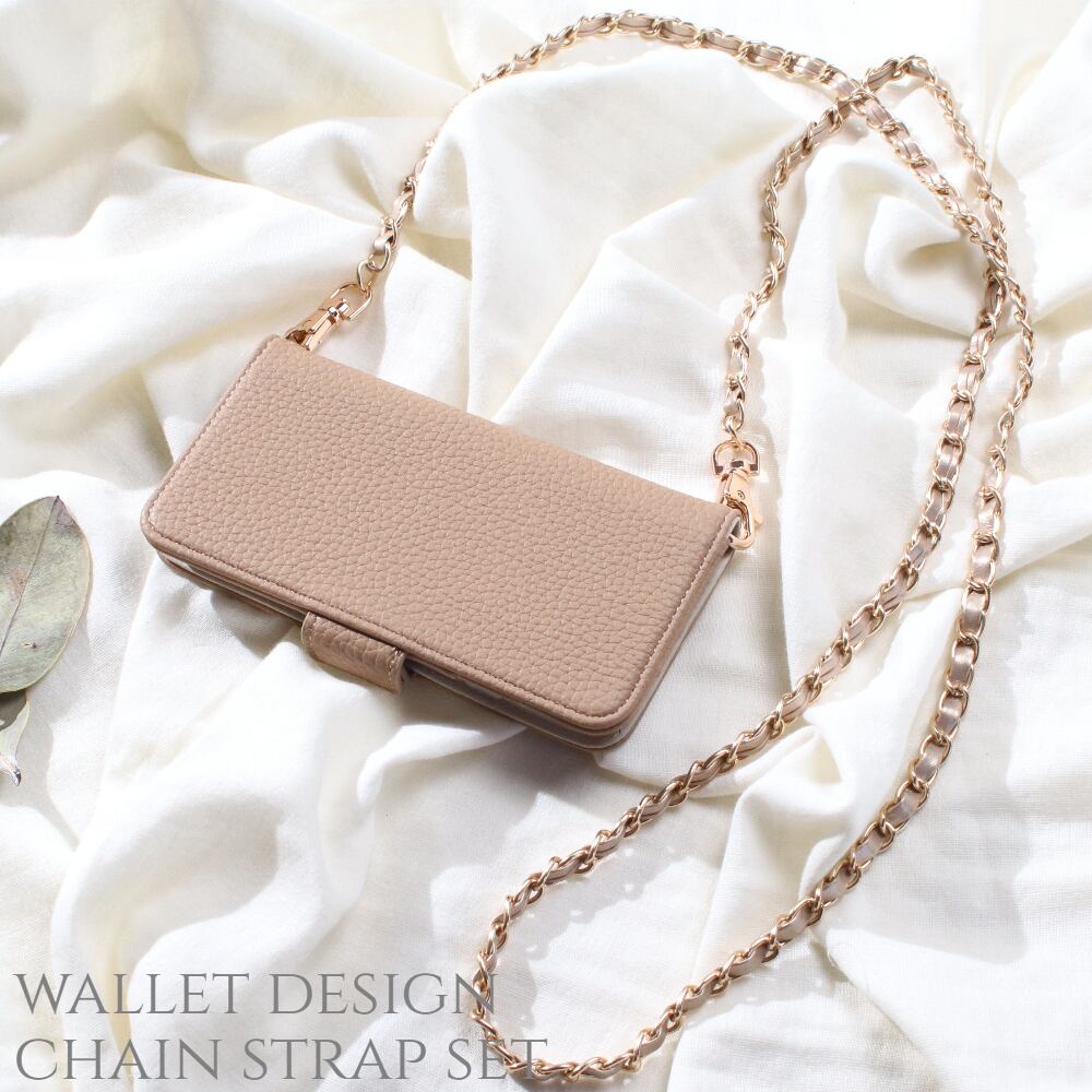 iPhone13カバー 手帳型可愛いストラップ付き マグネット式 ゴールド 手帳型 iphone ケース おしゃれ チェーンストラップ付き iphone13 12