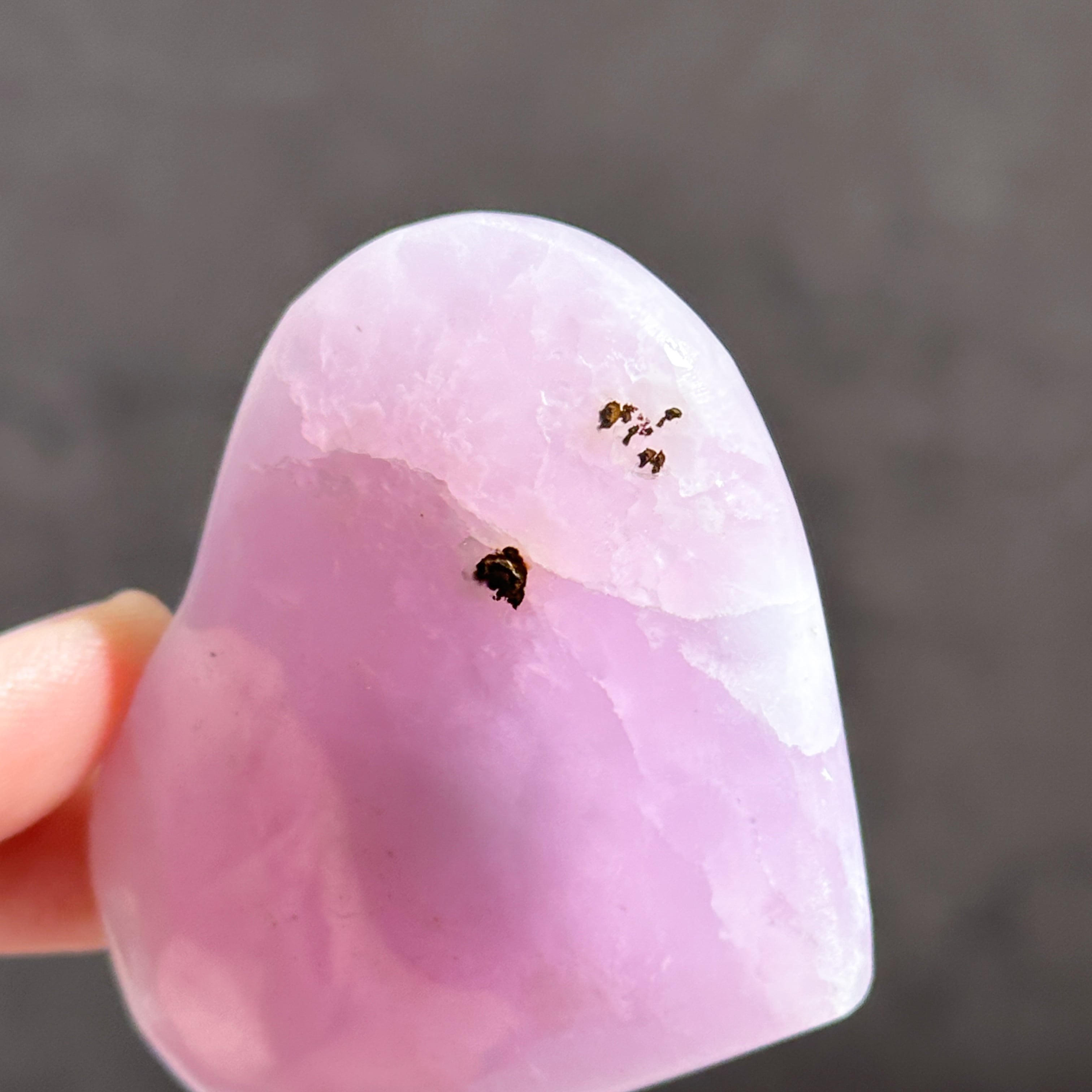 高品質　ピンクアラゴナイト　ハート　天然石　お守り ピンクアラゴナイト ハート55◇Pink Aragonite◇天然石・鉱物
