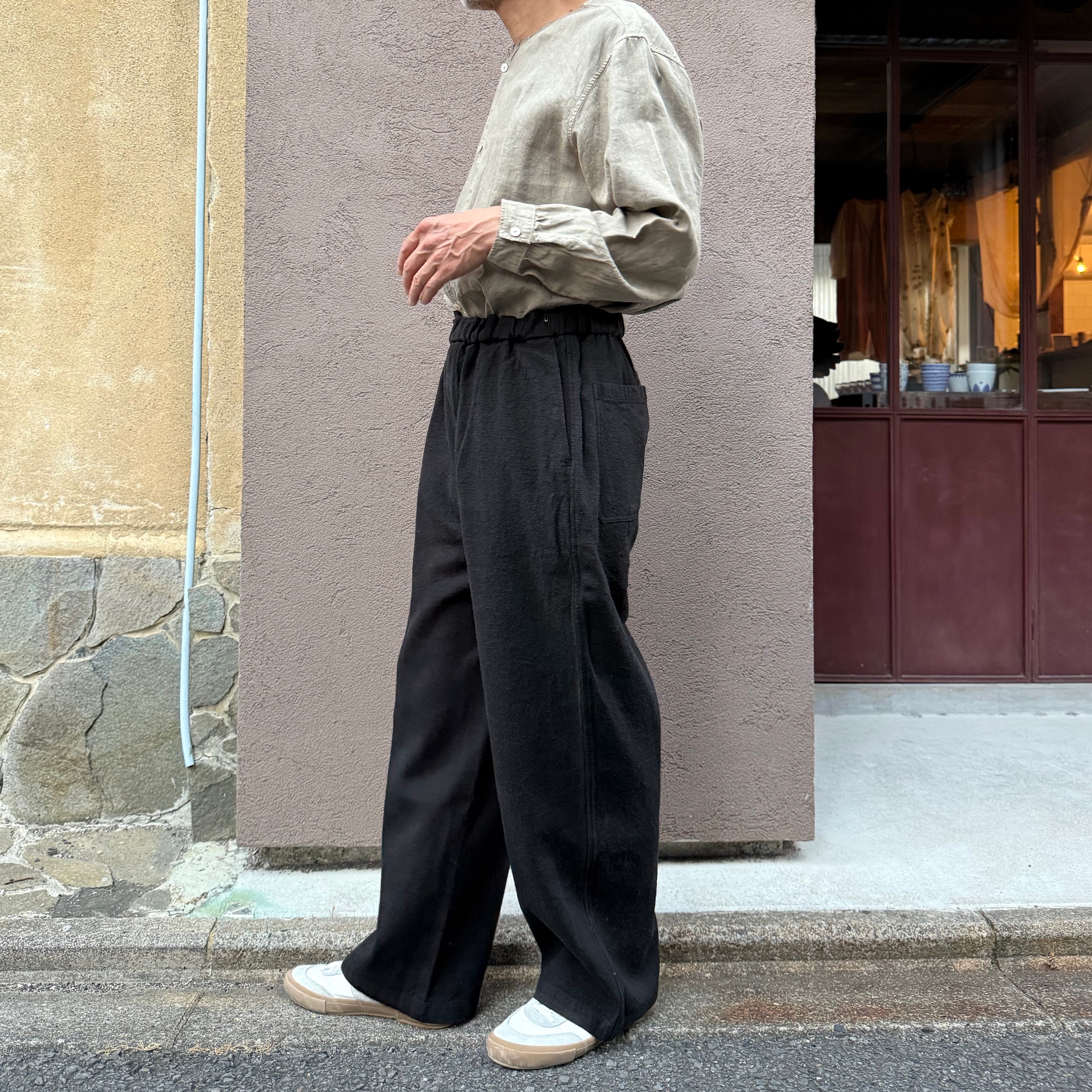 MITTAN PT-121 亜麻苧麻絹ワイド 黒 | Routes*Roots