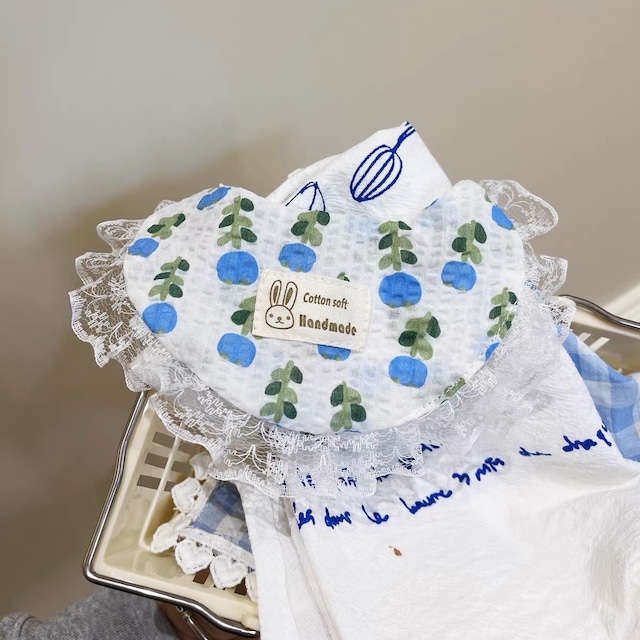 花柄handmadeエプロン 猫 すたい ハンドメイド