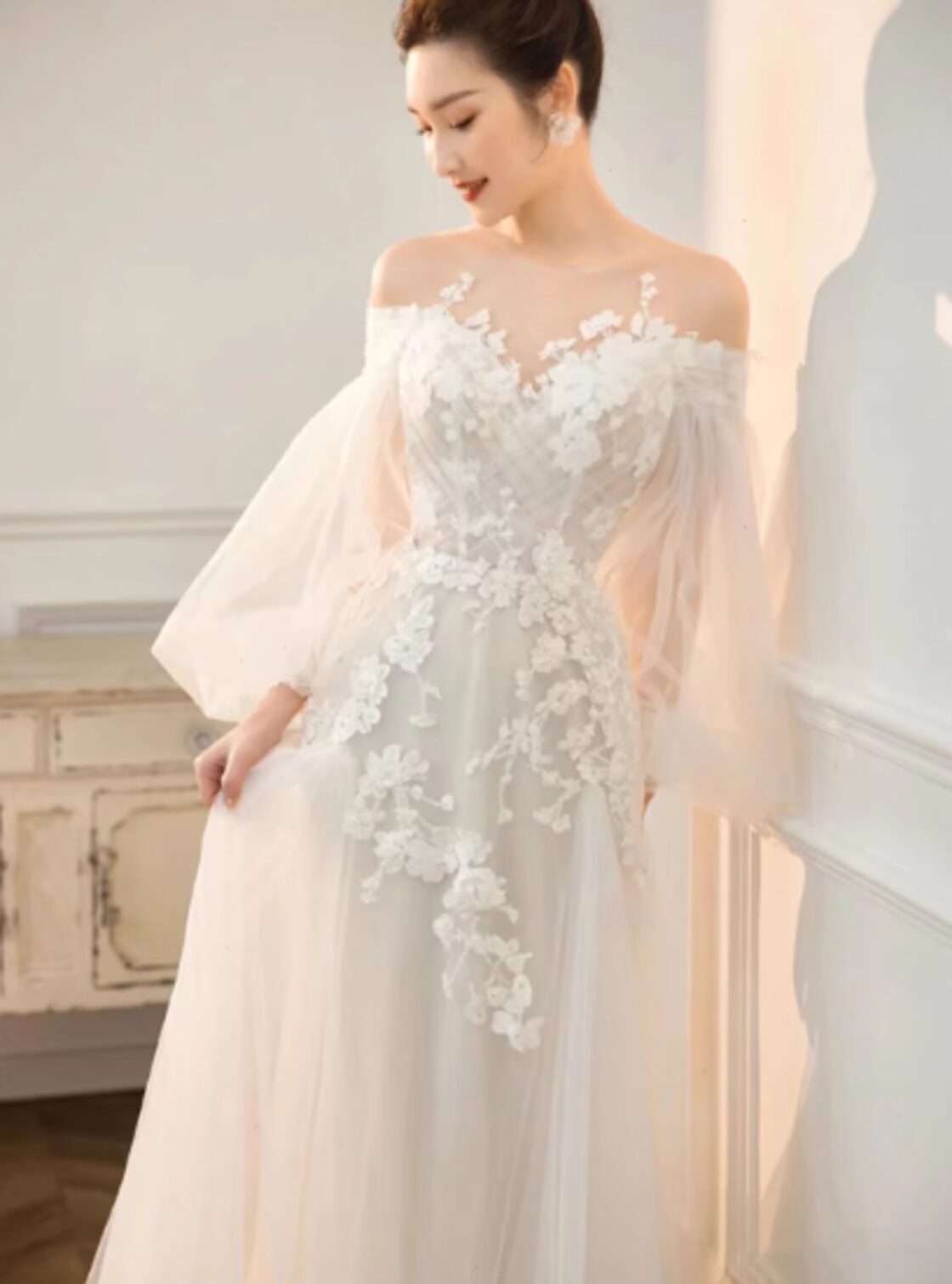 ウエディングドレス レディース 結婚式ドレス パーティードレス