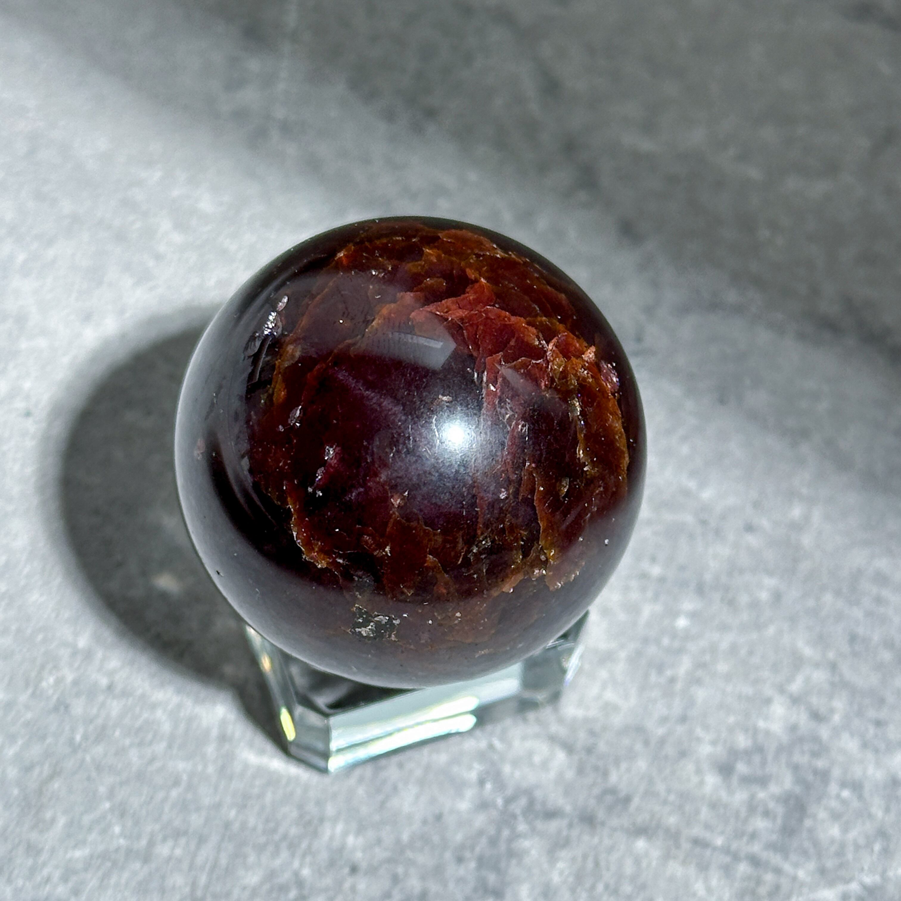 スターガーネット スフィア（丸玉）42◇Garnet◇天然石・鉱物