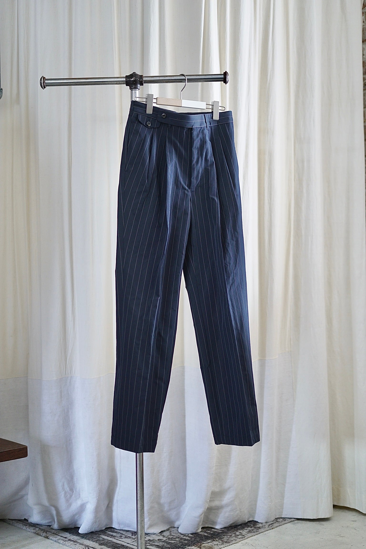 JUN MIKAMI / スラックス( Stripe / Charcoal / Black JUN MIKAMI / スラックス( Stripe / Charcoal / Black