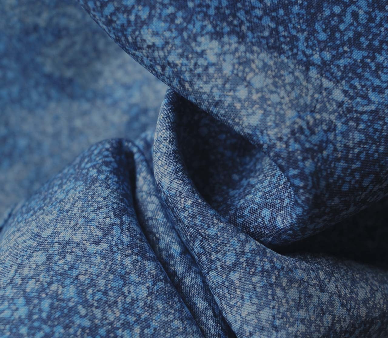 袷】本藍染 白波文 付下げ | 大山キモノ・ちぇらうなぼるた