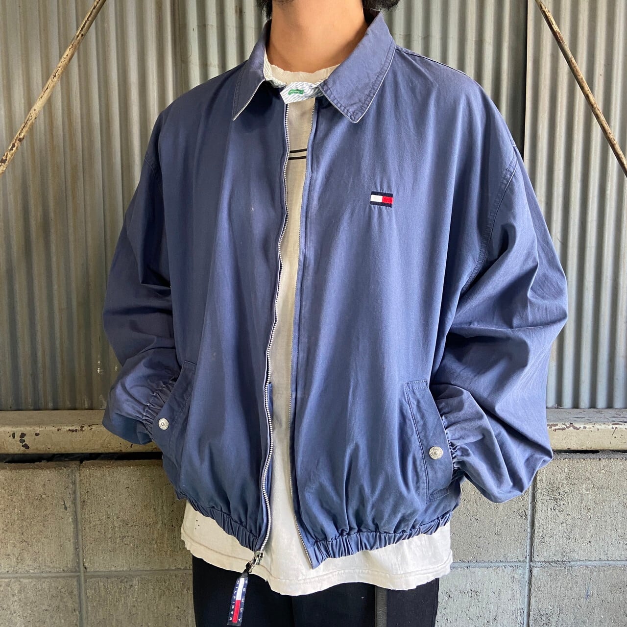 90年代 TOMMY HILFIGER トミーヒルフィガー スイングトップ メンズL 