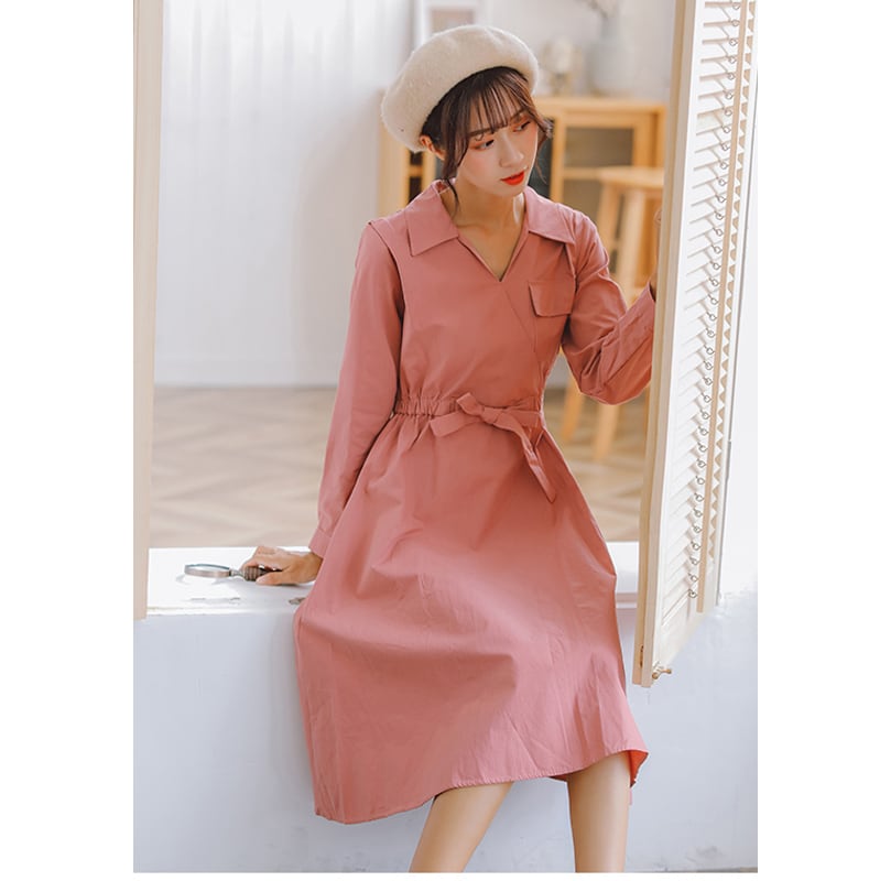 ロング丈ワンピース カジュアルワンピース レディースファション S M L