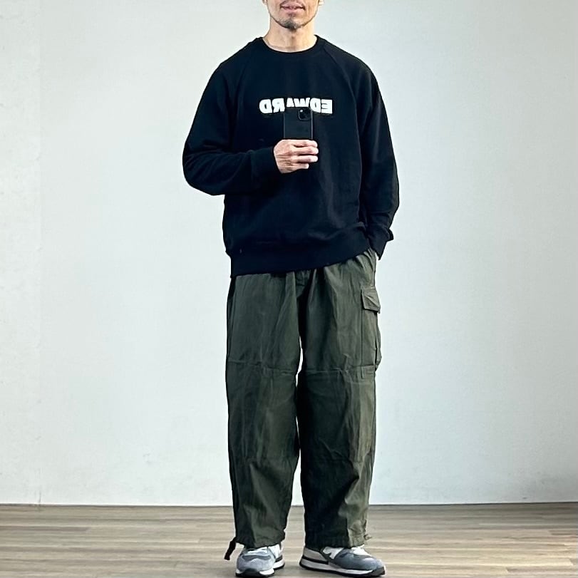 Ordinaryfits】60's PRINT CREW SWEAT “EDWARD/BRYCE” オーディナリー