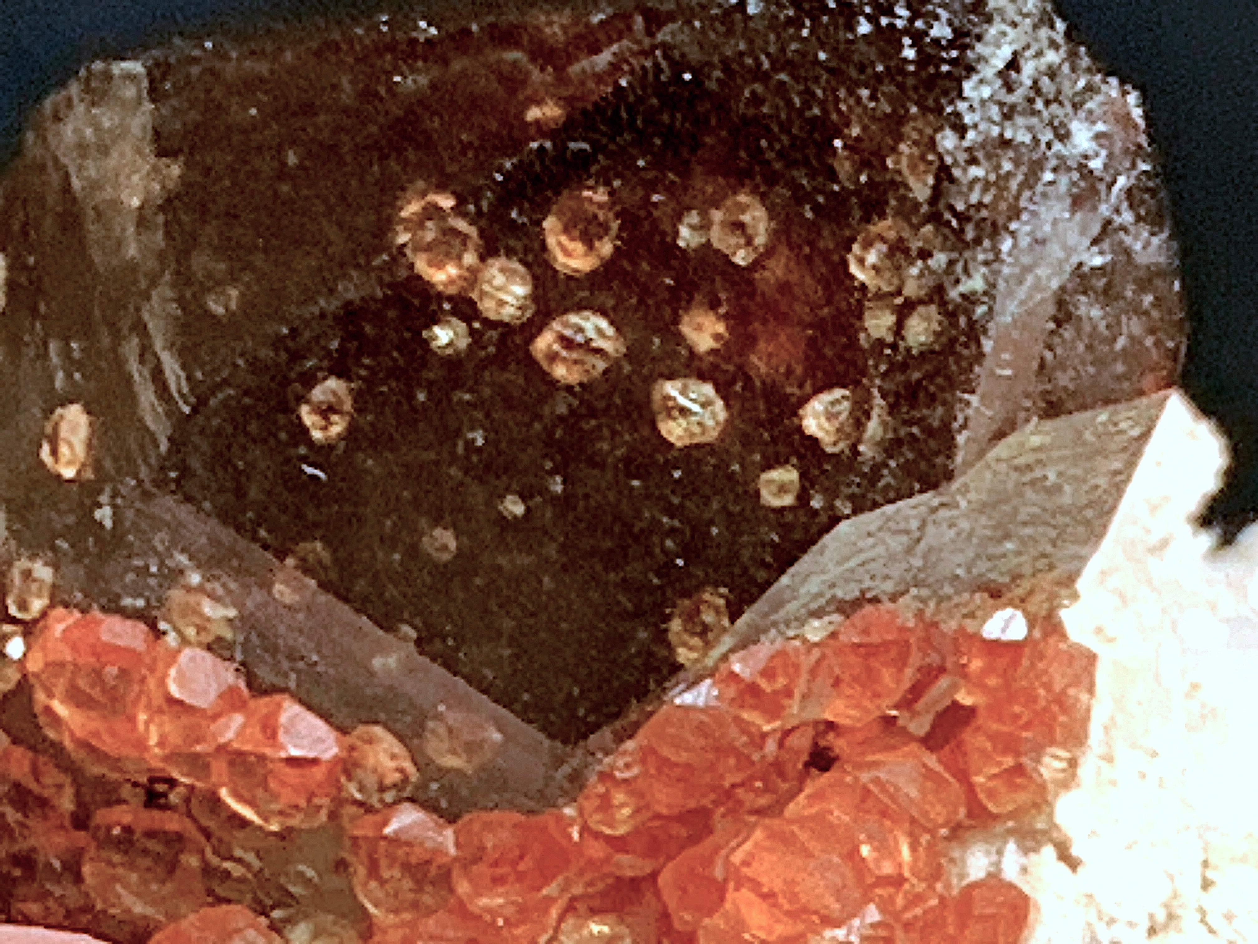 モロッコ産 パープルオーラジオード 1813g 対 巨大 天然石 鉱物 鉱物