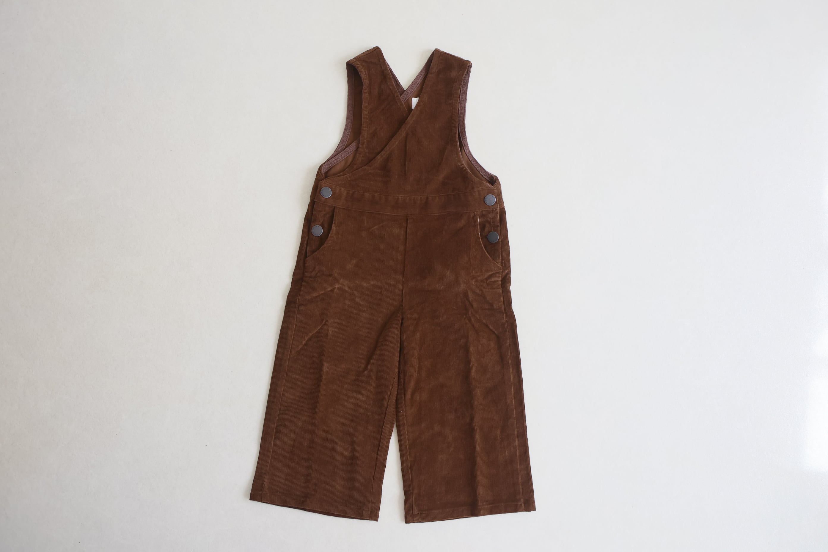 & pal / cache-coeur cords salopette / brown / 80-120cm