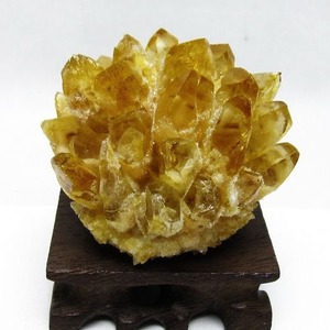 シトリン クラスター シトリンクォーツ 原石 台座付属 一点物 182-8449