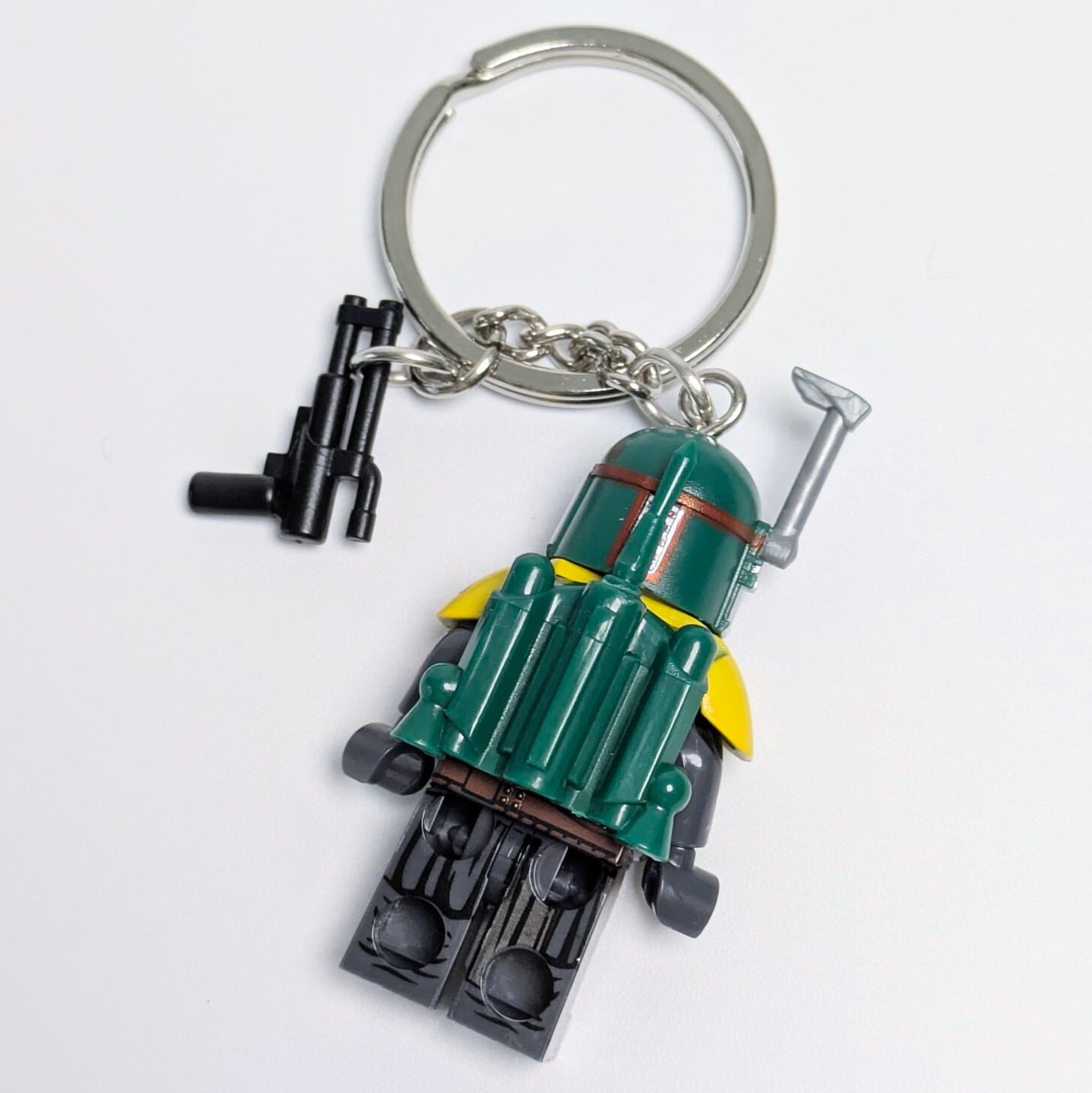 ★ブロックフィギュアキーホルダー★【 STARWARS ( スター・ウォーズ ) / ボバ・フェット/The Book of Boba Fett 】Boba Fett ( ボバ・フェット ) 〚アメリカン雑貨 アメトイ〛