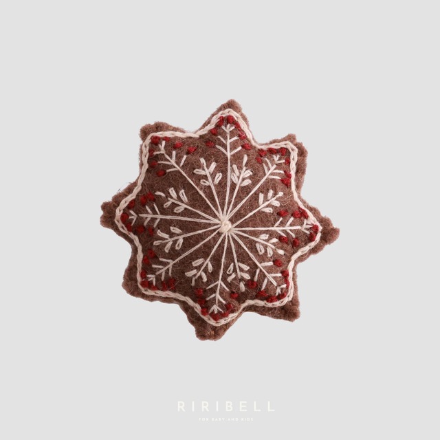 【Gry & Sif】Gingerbread Star w/Embroidery