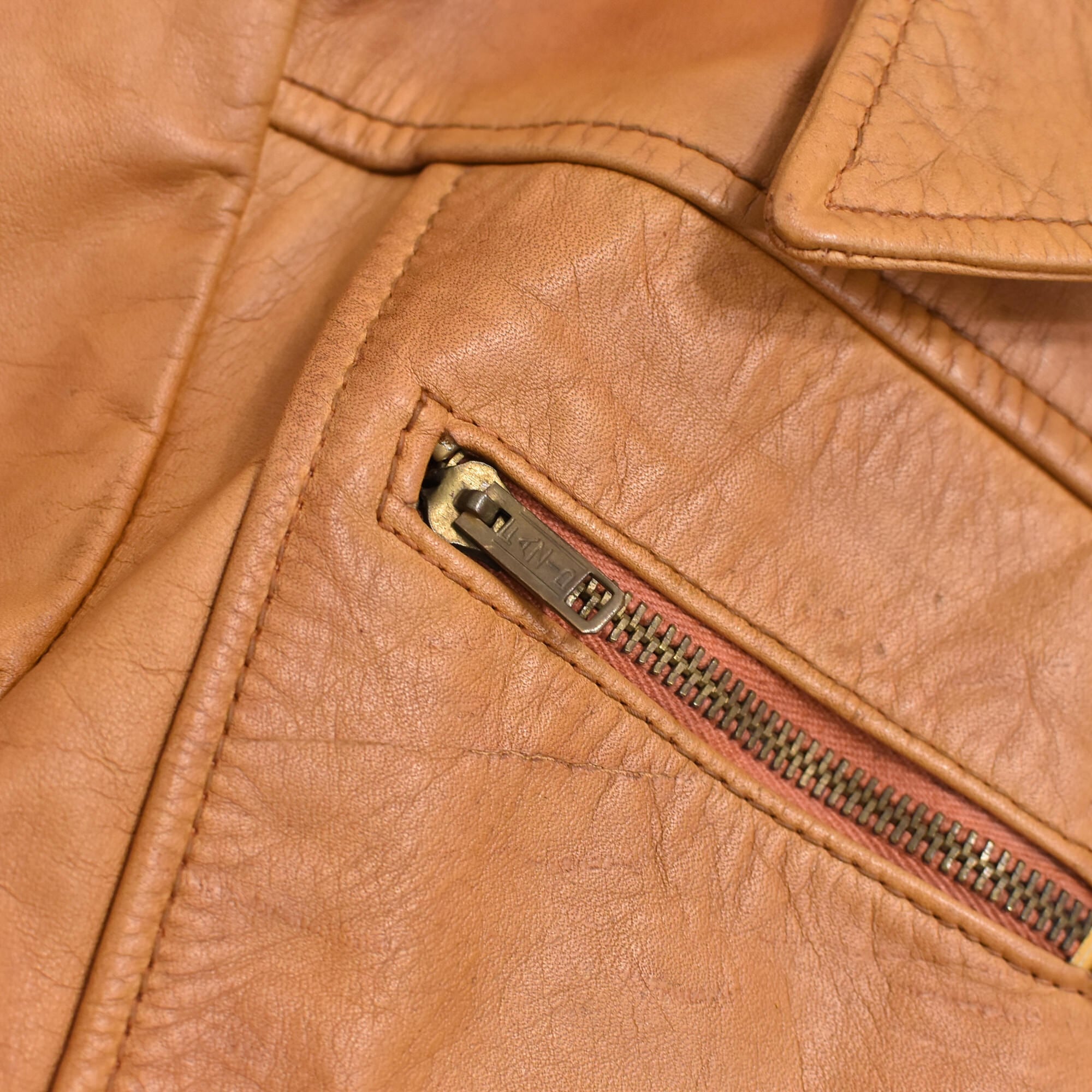 LEATHER CRAFT PROCESS 本革レザージャケット 70～80s LEATHER CRAFT PROCESS OF AMERICA leather jkt | 古着屋 grin