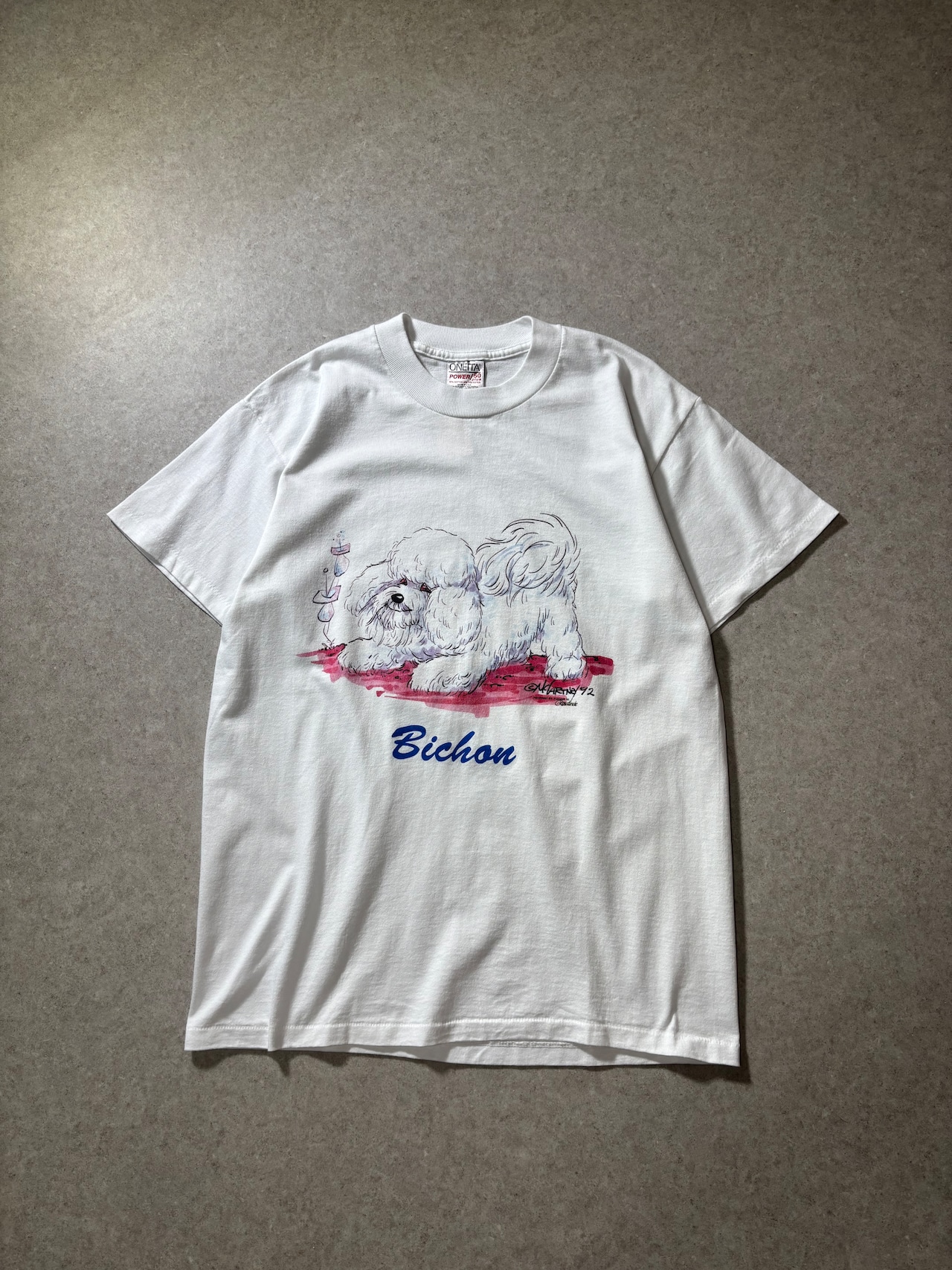 90s Bichon print tee