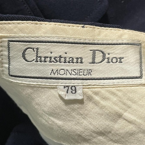 90s Christian Dior MONSIEUR navy slacks 詳細写真2