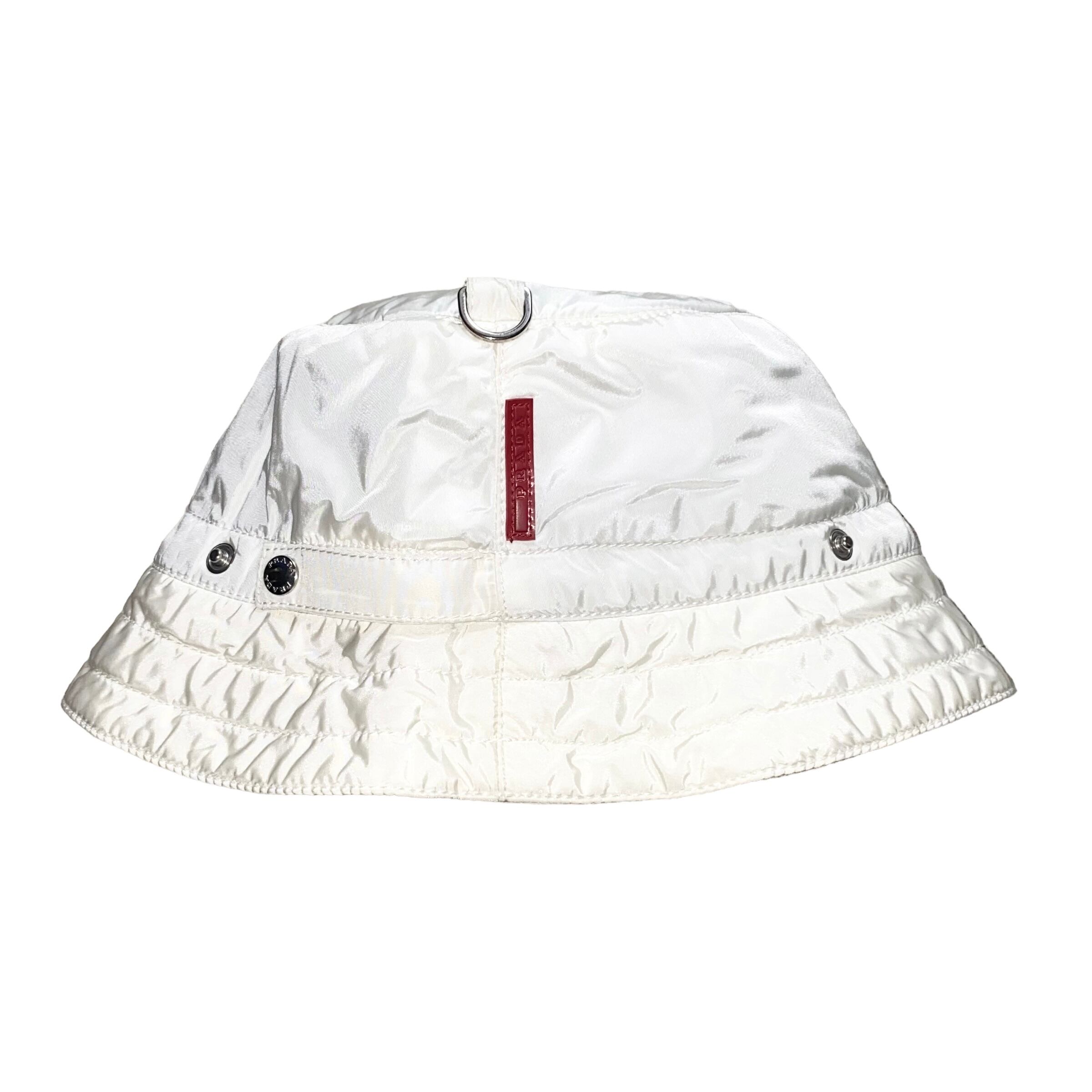 PRADA SPORT white down jacket & hat | NOIR ONLINE