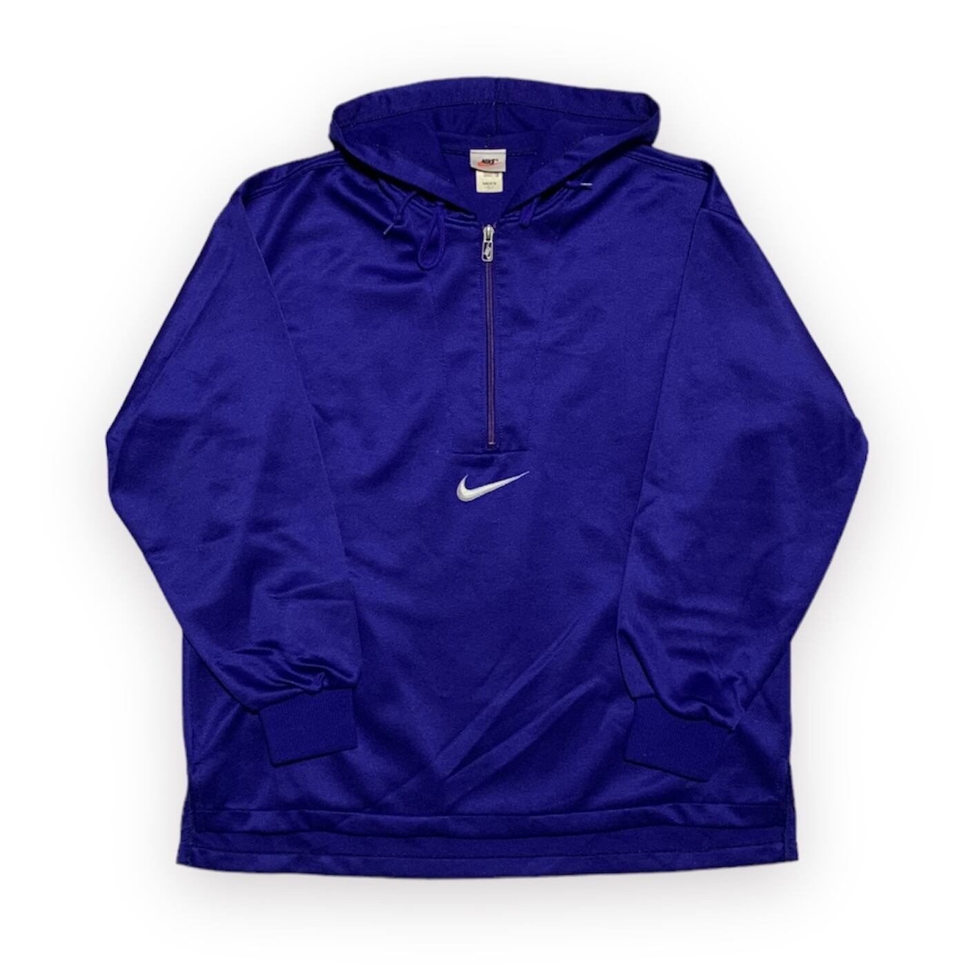 90-00s NIKE Half Zip Nylon Hoodie(Center Swoosh)