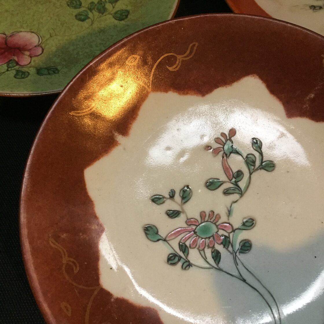 China Antique 大清乾隆年製 大清嘉慶年製 中国古玩 十錦手 絵替 9枚 