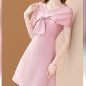 Elegant Bowknot Dress 5080