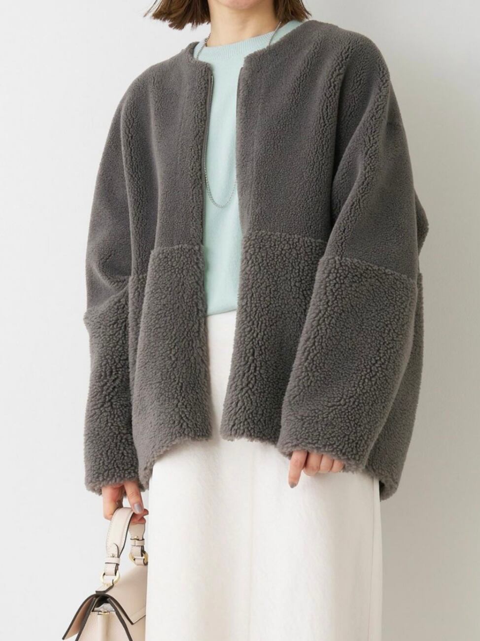 MICA&DEAL】リバーシブルボアコート 区切る