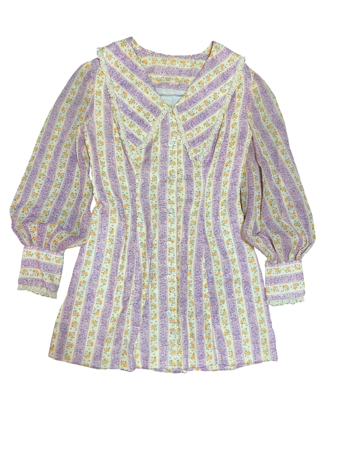 stripe flower dress