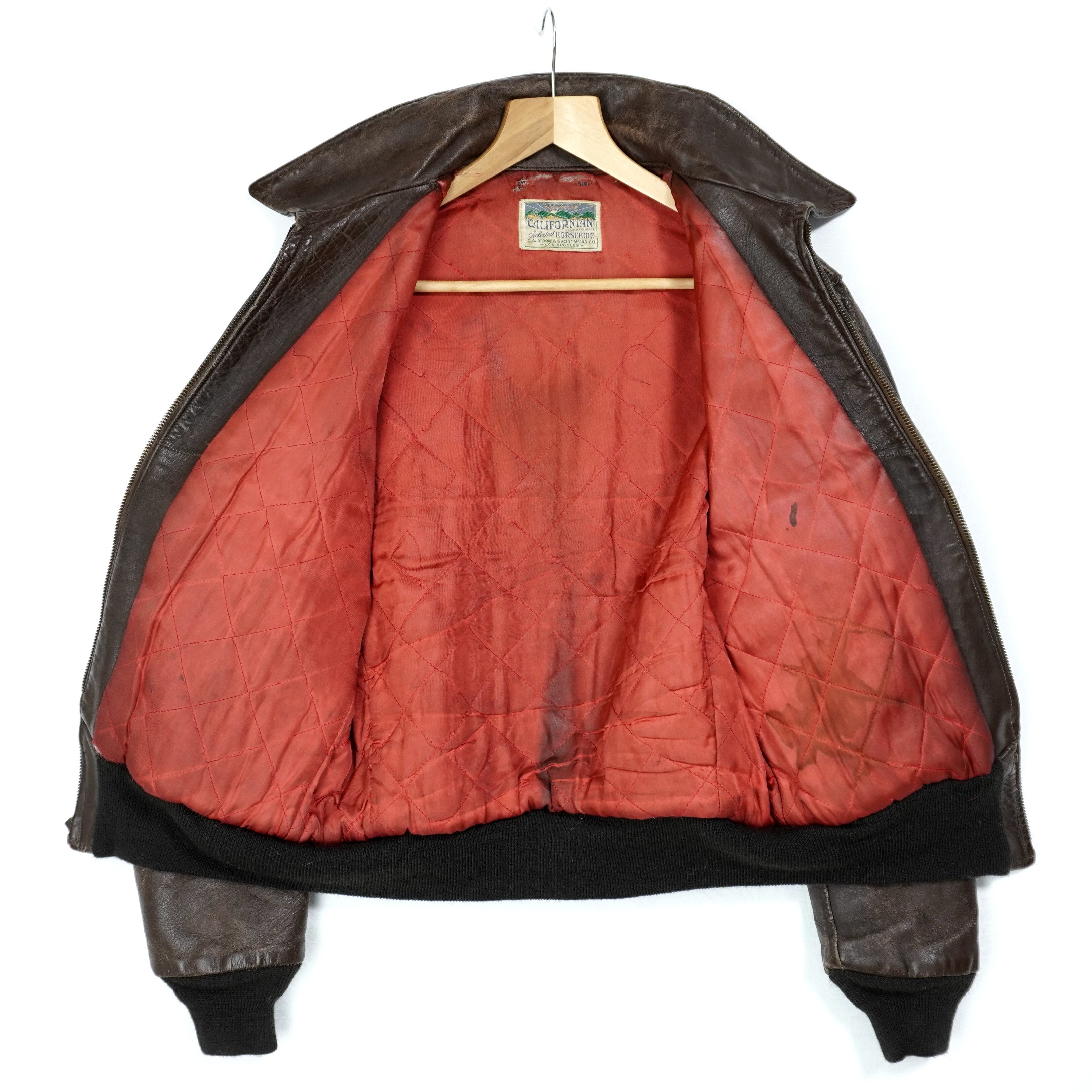 CALIFORNIAN A-2 Leather Jacket 1950s 304144 | Loki Vintage&Used CALIFORNIAN A-2 Leather Jacket 1950s 304144 | Loki Vintage&Used