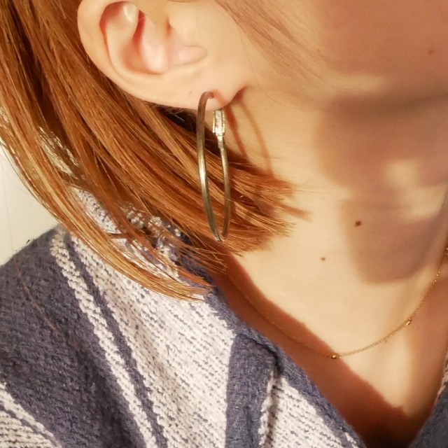 hoop pierced earrings