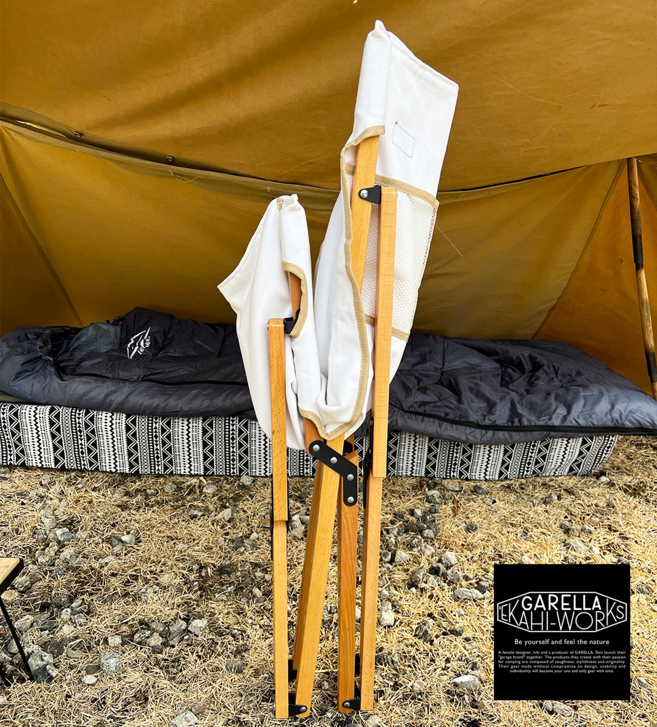 'EKAHI select  フォールディングウッドチェア High