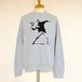 BANKSY  SWEAT SHIRT - THROWING FLOWERS　Sport Gray