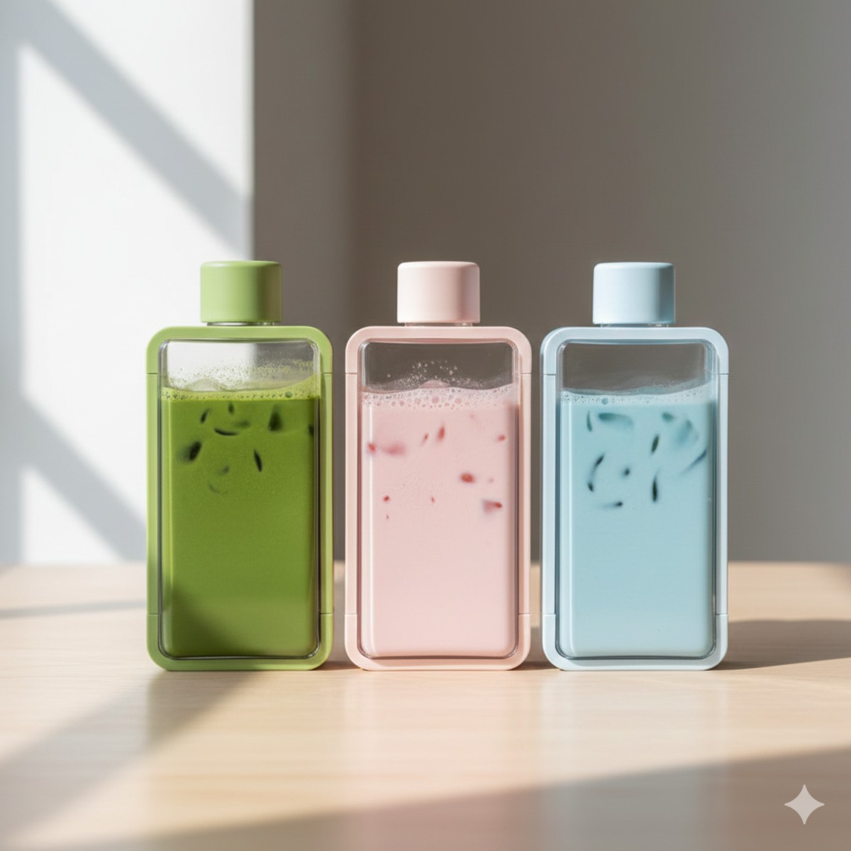 抹茶ボトルセット 3色飲み比べスティック付き｜シェイカー付き