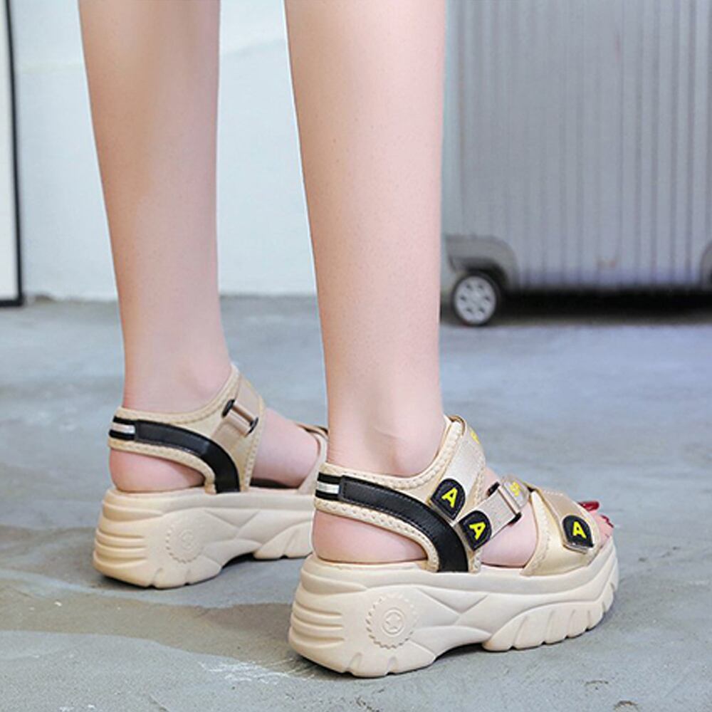 ベルクロ スポーツ サンダル レディース 春夏 厚底 おしゃれ カジュアル ストリート系 大人 かわいい きれいめ シューズ 大人可愛い 大人女子