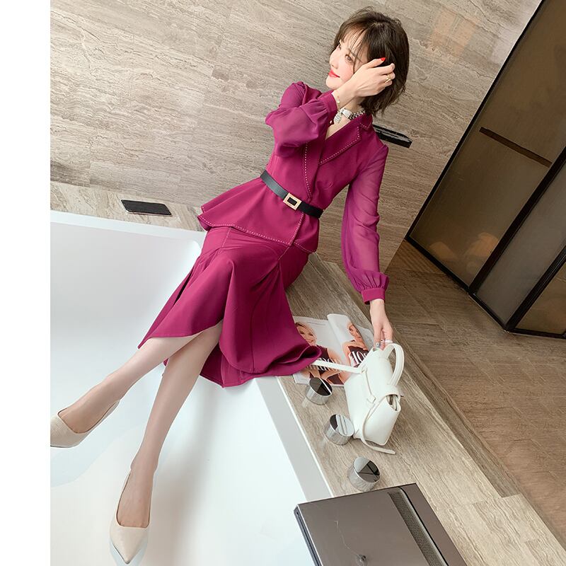 ウェストスリムジャケット ハイウェストスカート レディースオータム 秋物 MIUCO60599779214