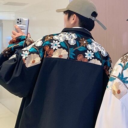 【Y's】フラワーデザインジャケット Y's】フラワーデザインジャケット