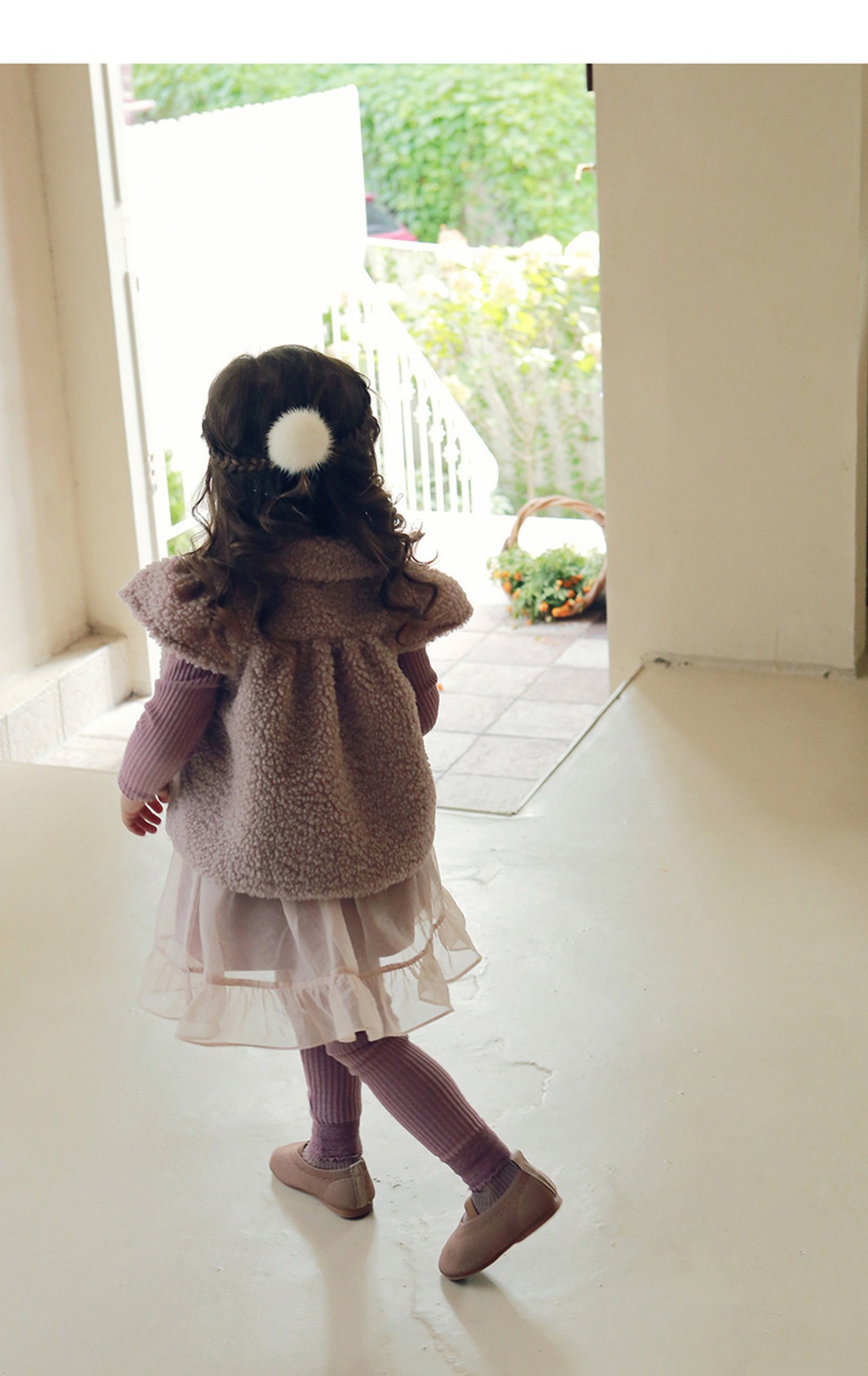 秋バックリボンチュールサロペットスカート