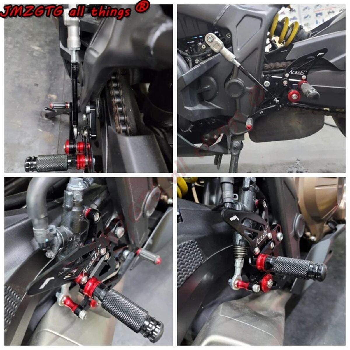 CBR650F CB650F バックステップ rearsets Black BIKERS バイカーズ Rear Footrest Set カラー：Gray CB650F CBR650F