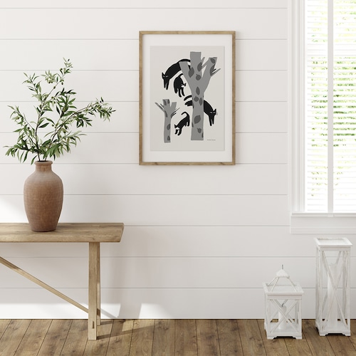 ミニマイニモ　アートポスター　3サイズ｜動物柄　メモリーズ