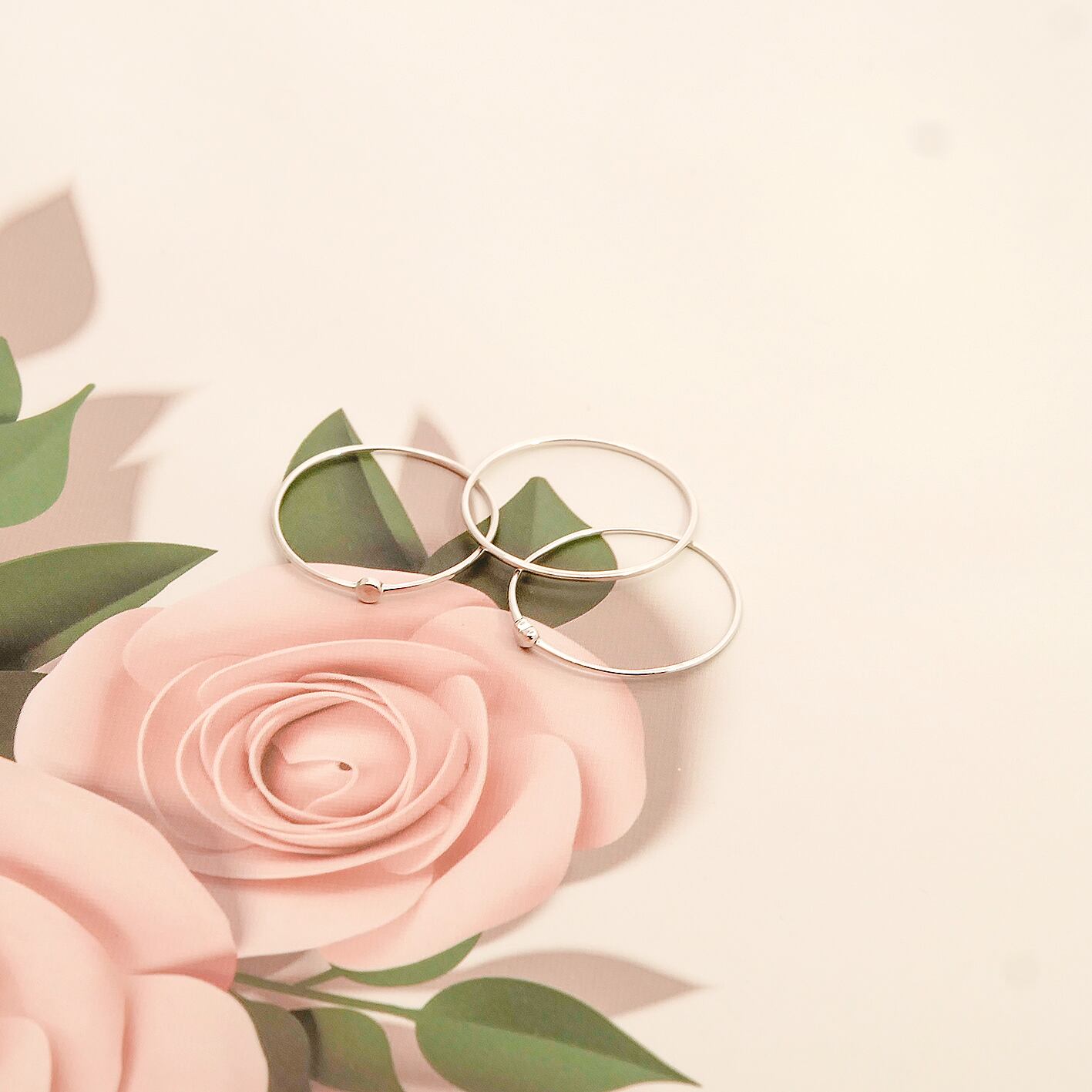 【セットリング / スキニーリング】K10 ゴールドリング ファッションリング シンプルな細いリング