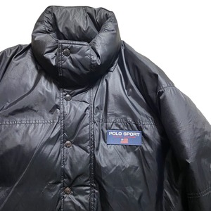 vintage POLO SPORT black down jacket