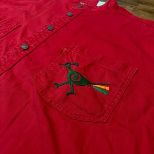 ナスングワム【Nasngwam】Indian motif Denim Shirt　XLサイズ